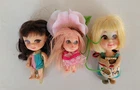 Vintage 1960s Mattel Liddle Kiddle Millie, Kologne, & Sizzly 3 doll set