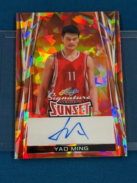 姚明篮球亲笔签名体育交易卡和配件| eBay