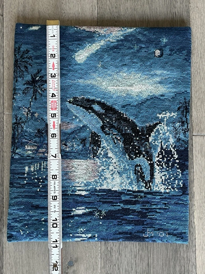 Candamar Designs SILENT JOURNEY Orca Whale Counted Cross Stitch #51045 Completed - Image 4 of 4