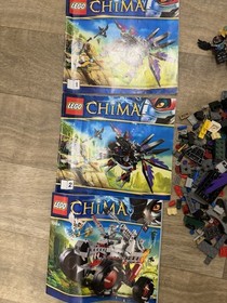 Lego Legends of Chima Lot 70004 70012 INCOMPLETE, MINIFIGURES, INSTRUCTIONS