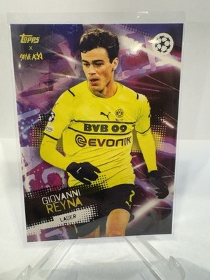 Topps Steve Aoki 2021/22 UEFA Champions League BVB Dortmund Giovanni Reyna
