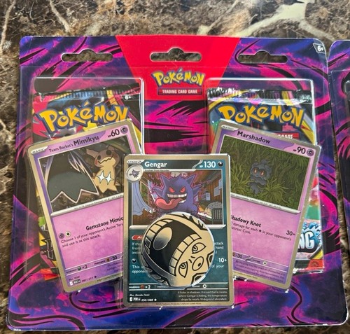 Pokémon TCG Pitch Black Sealed Pack 2 Boosters + Promo Gengar/Marshadow