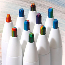 10 PCS 7In1 Mechanical Rainbow Colored Pencils Drawing Craft Art Supplies