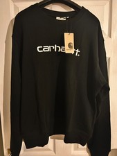 Felpa Carhartt logo ricamato autentica nuova varie taglie