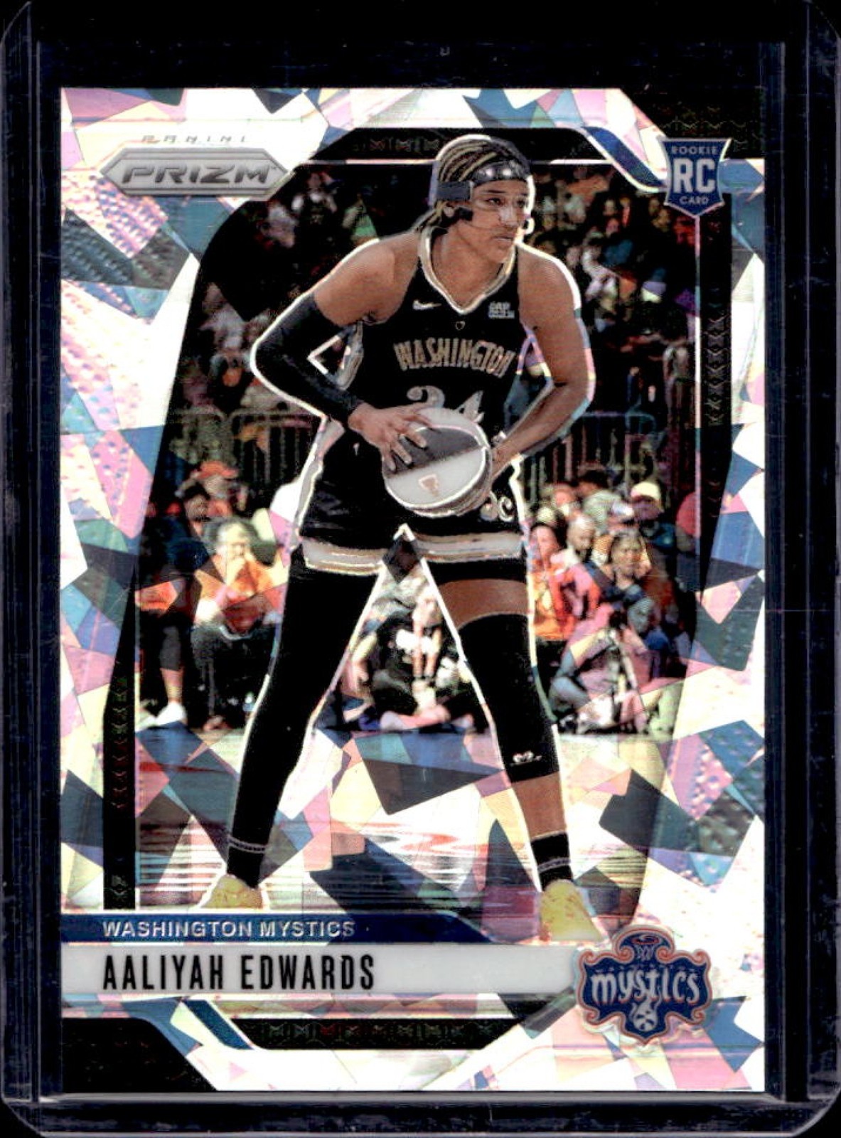 2024 Panini WNBA Prizm Aaliyah Edwards RC Ice Rookie #70 Mystics