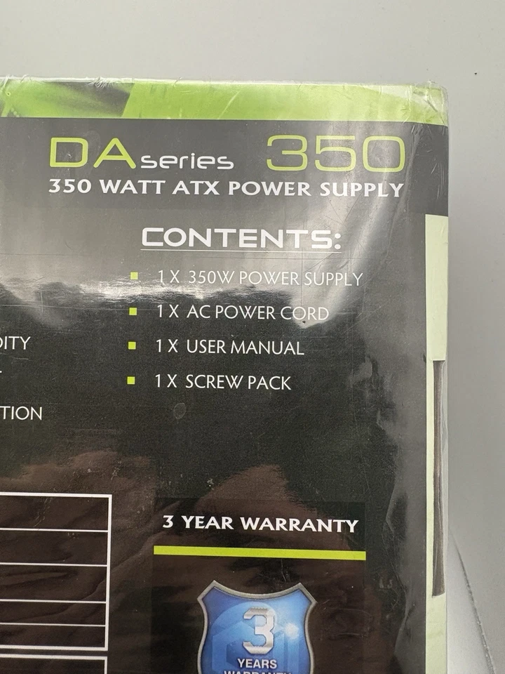 Diablotek Int.Inc DA Series 350 Watt ATX Power Supply PSDA 350 Brand New - Image 3 of 4