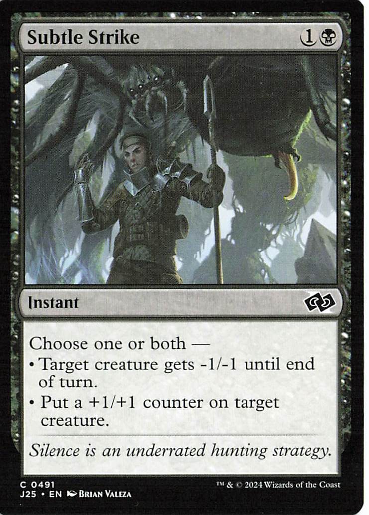Subtle Strike 491 Common Foundations Jumpstart Magic: The Gathering Near Mint