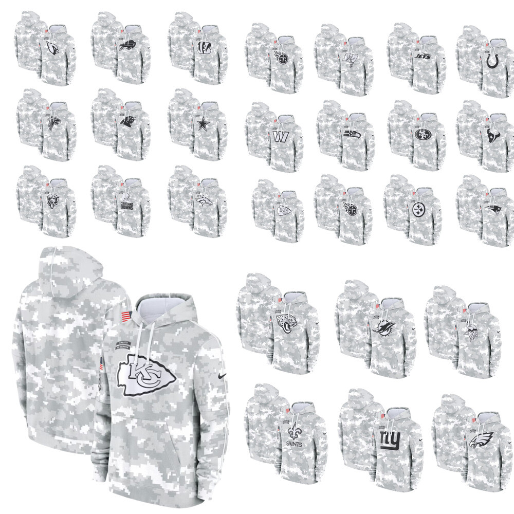 2024 Arctic Camo Salute To Service Club Fleece Pullover Hoodie S--4XL