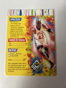 Michael Jordan 1998-99 UD Choice Draw Your Own # NNO Basketball Card 10 CARDS