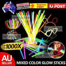 200-1000 Mixed Colour Glow Sticks Bracelets Party Glow In the Dark Glowsticks