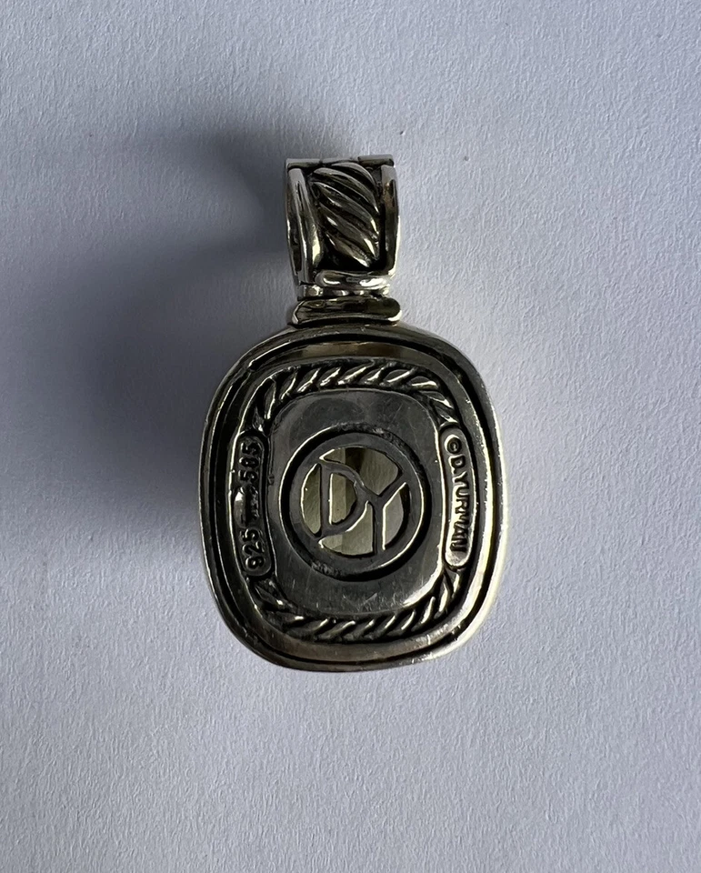 Juego de pendientes colgantes de plata de ley con peridoto retirado DAVID YURMAN Foto 4 de 4