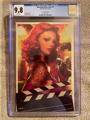 Amazing Mary Jane # 1 , CGC 9.8 , Ltd 1:500 Virgin Variant , Stanley Artgerm Lau