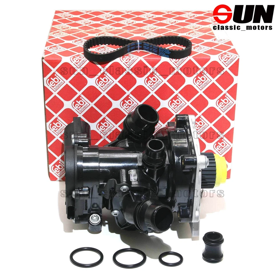 FEBI Electronic Water Pump Thermostat Assembly For VW AUDI 1.8 2.0T 06L121111H Foto 2 de 4