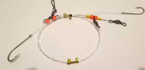 Smoothound Rig 5 x Wessex rigs sea fishing bass smoothound cod rays choose 2/0 to 7/0 ...
