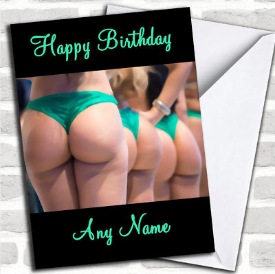 Drei schöne Damen Bums Geburtstag personalisierte Karte