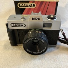 Capital MX-II 35mm Camera in Original Box with Case, Strap.