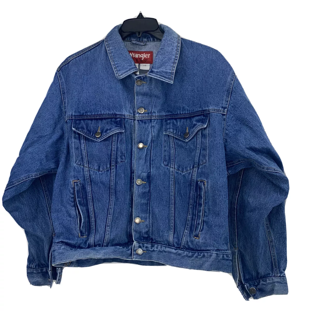 Vintage Wrangler Hero Men s Size Large Jean Jacket 622814 WA Denim Coat