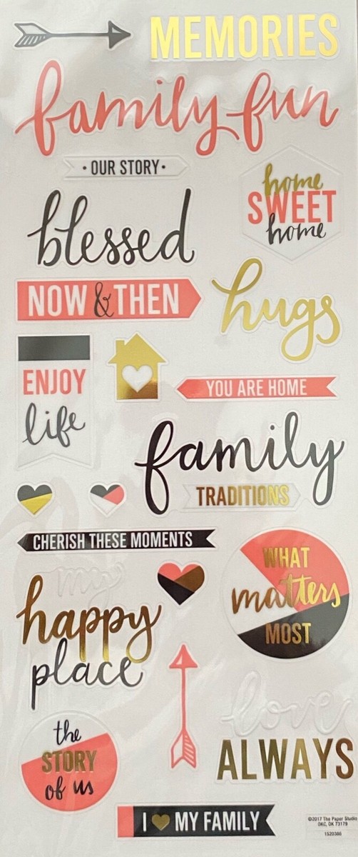 Papermania Scrapbooking-Aufkleber Gold | „Bells“-Motiv, Selbstklebend, Für Karten & Dekoration