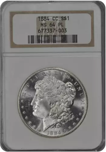 1884 Cc  Morgan Dollar NGC MS 64