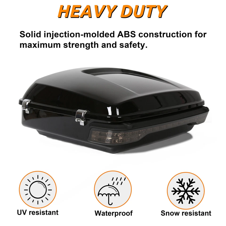 Paquete de luces traseras de maletero picadas para Harley Davidson Tour Road Street Glide 14-25 Foto 4 de 4