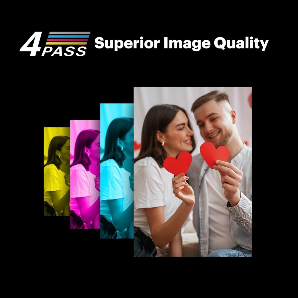 Bluetooth Mini Retro Photo Printer with Waterproof Anti-Fingerprint Prints  