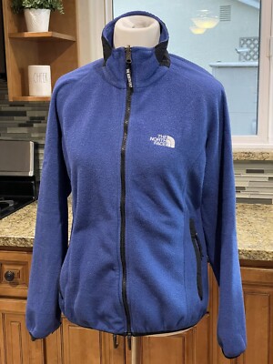 Men's Vintage USA The North Face TNF Navy Blue Black Denali Fleece