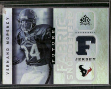 Vernand Morency 2005 Upper Deck Reflections Future Fabric Rookie Houston Texans