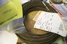 wireco wire rope r68757d4f66 hoist p&H crane hra-2a-1 66 ft wire rope 1/4 5x31ws