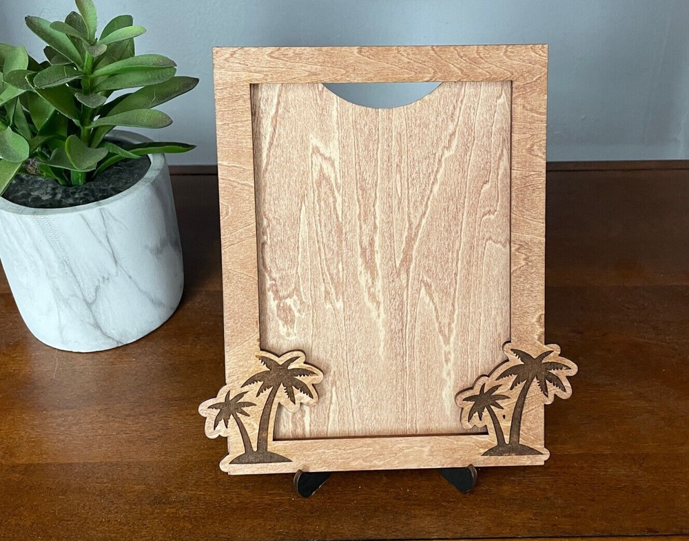 5x7 Wood Picture Frame Vacation Picture Frame Beach Picture Frame Picture Frames
