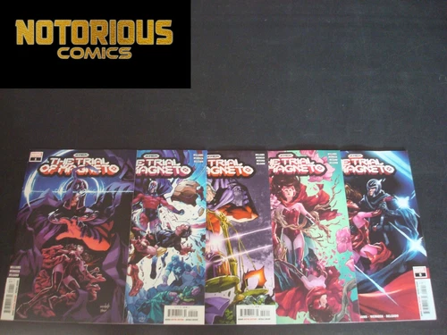 X-Men Trial of Magneto 1-5 Complete Comic Lot Run Set Marvel Collection