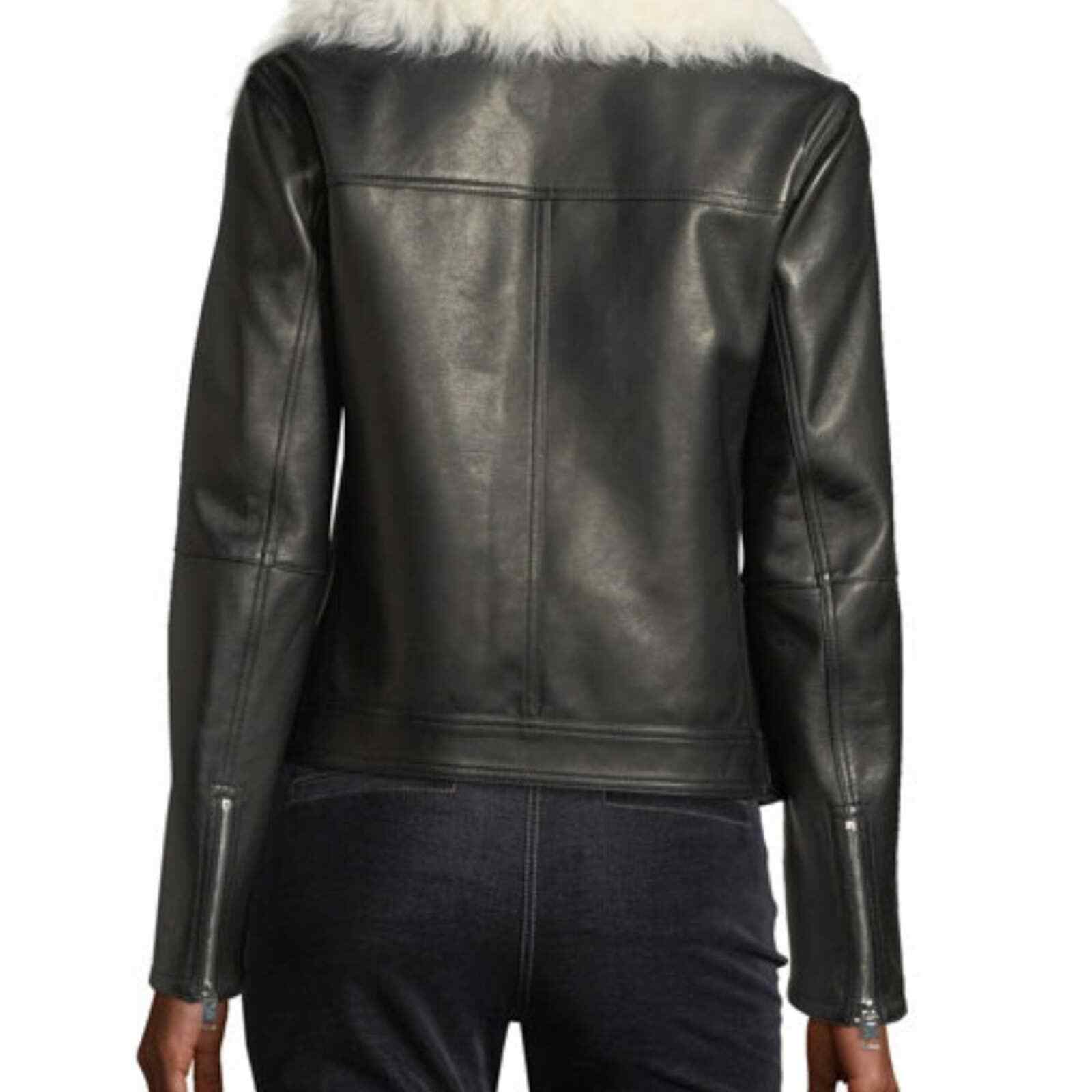 Theory Pomono B Wilmore Bonded Lamb Leather Jacket, Medium image 2