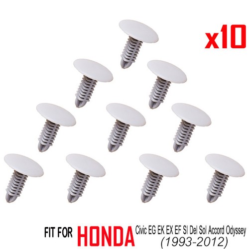 Boot-Door-Panel-Lock-Clip-x10-Honda-Civic-EG-EK-EX-EF-SI-Del-Sol-Accord-Odyssey