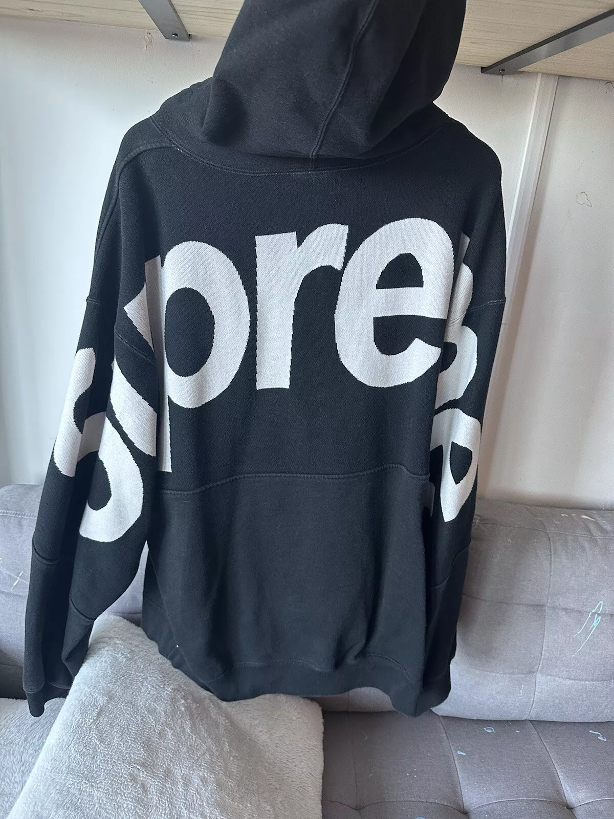 Sweat à capuche jacquard Supreme Big Logo 2XL