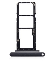 Replacement Dual Sim Tray Compatible For Huawei Y7 2019 Midnight Black