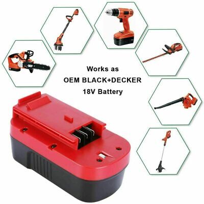 18 Volt for Black&Decker 18V Battery / Charger HPB18 Firestorm 244760-00  FS18BX