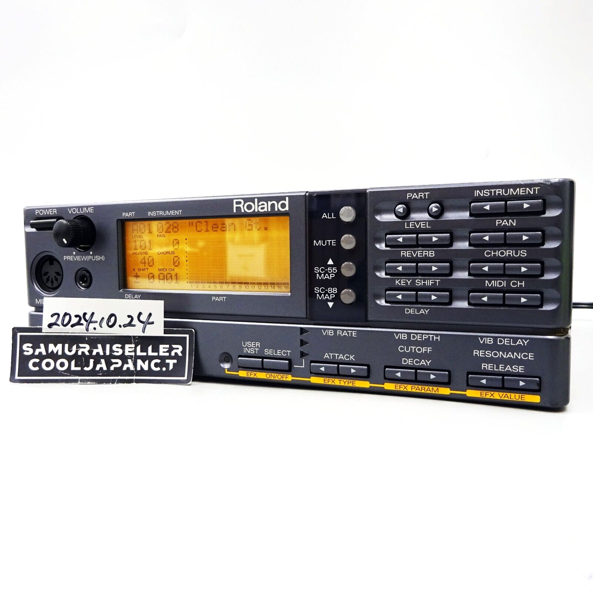★美品★箱・マニュアル他付き★SC-88pro サウンドキャンバスMIDI SC-88pro Roland Sound Canvas ローランド 付属品完備 | ヤマダウェブコム