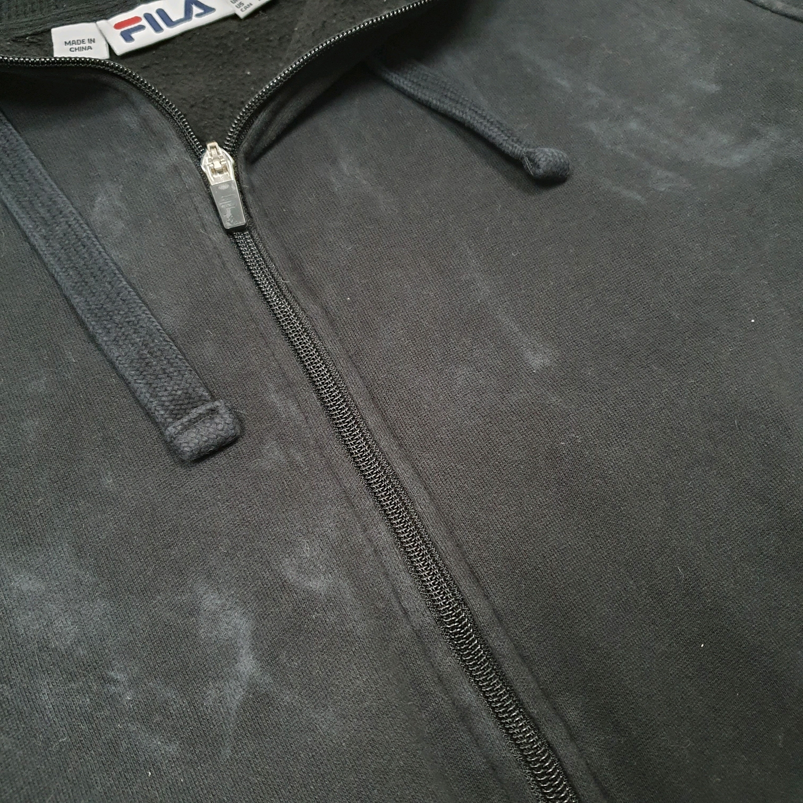 REEBOK Full Zip Hoodie Cotton Jumper Sweatshirt Mens XXL image 4