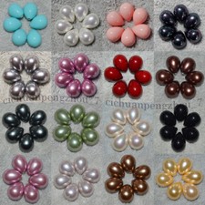 Wholesale 12x16mm Shell Pearl Half Drilled Drop Loose Beads For Jewelry making