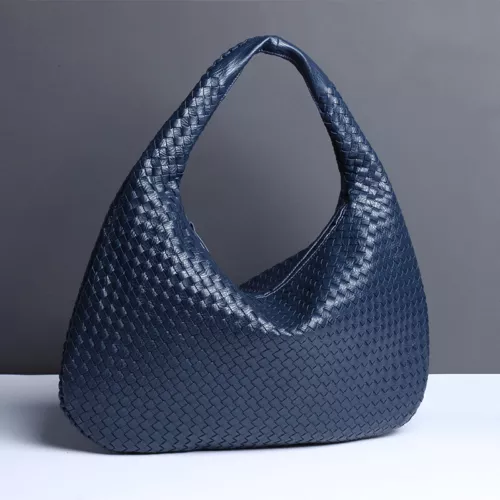 Large Capacity Woven Handbag Ladies Hobo Tote Designer Soft Leather Shoulder Bag - Picture 16 of 43