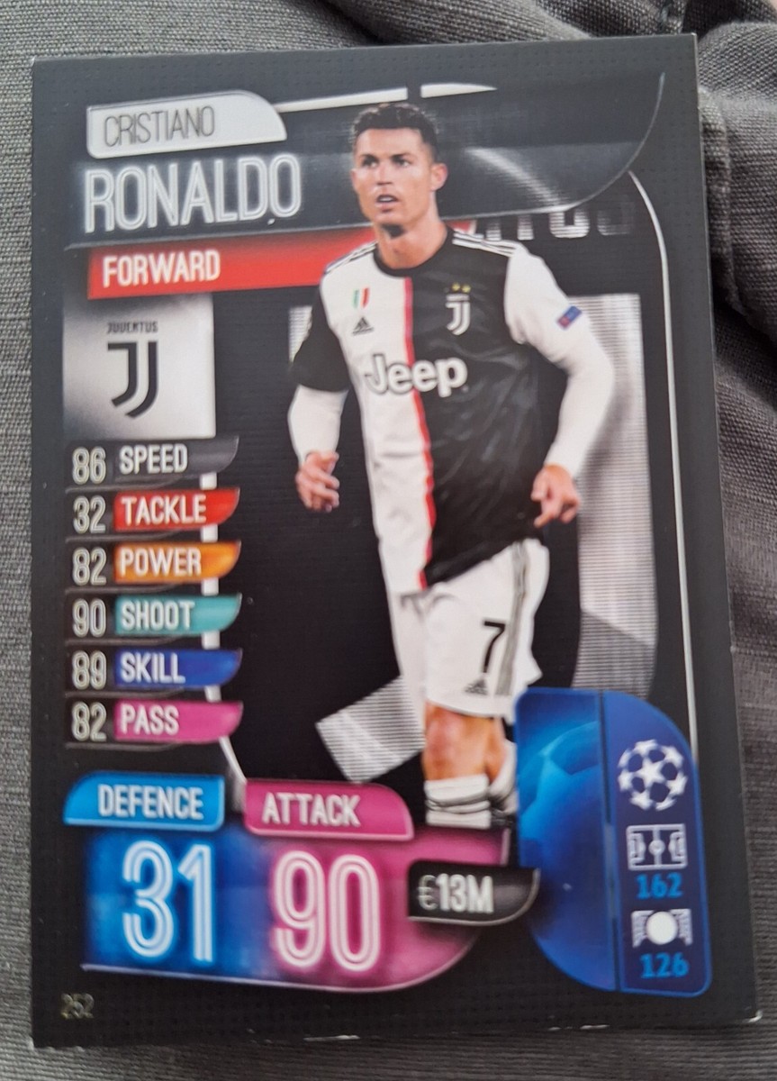 Match Attax 2019/20 2019/2020 #252 Cristiano Ronaldo Juventus Base