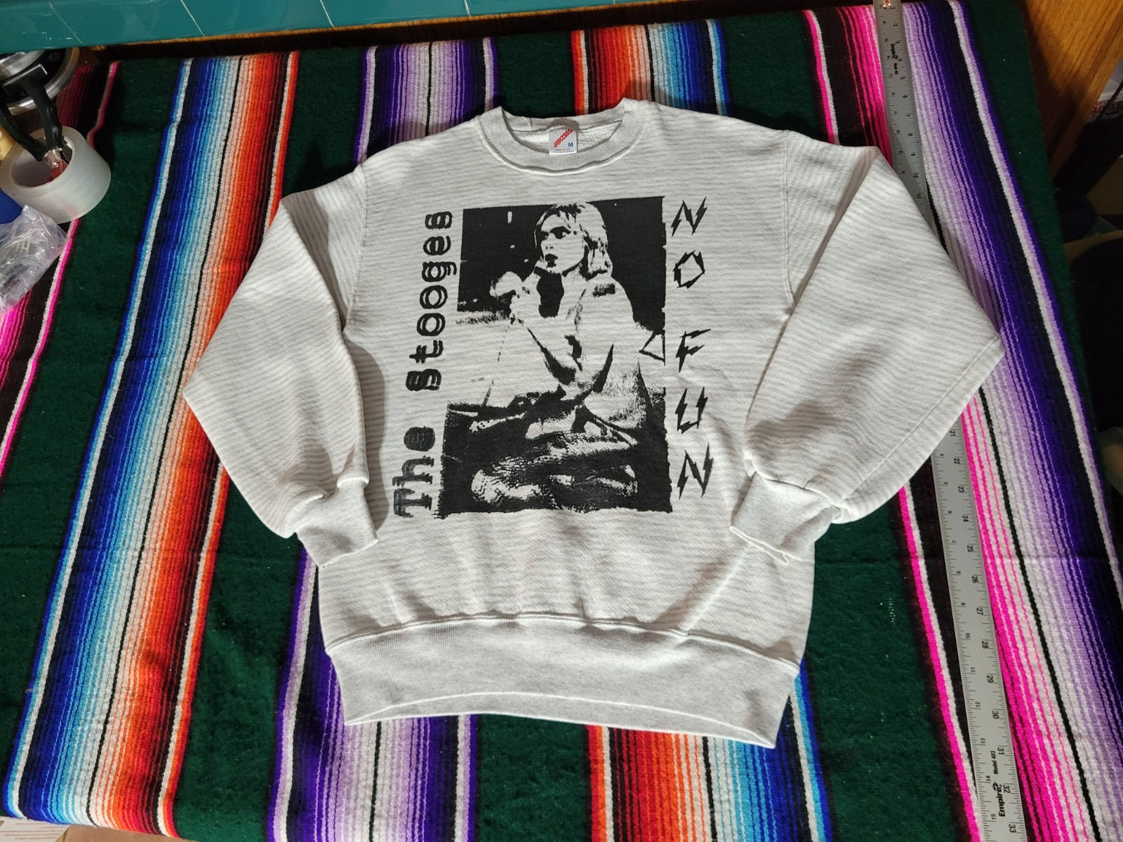 Vintage The Stooges No Fun Crewneck Jerzees Sweatshir… - Gem