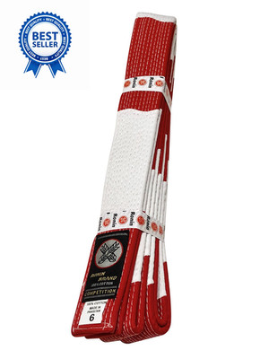 Ronin Rokudan Martial Arts Masters Rank Belt. Sixth & Seventh Degree 7, Red