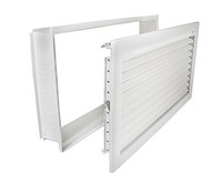 Kaltluftgitter Kgpb 4523 W Weiss 450 X 230 Mm PutzbüNdig Mit Einbaurahmen
