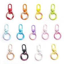 Keychain with Clasp Cute Key Ring for and Girls, Colorful Bag Charm Keychai...