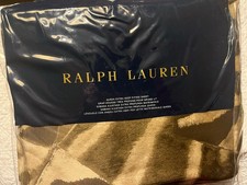 RALPH LAUREN - VICTORIA FALLS ZEBRA PRINT QUEEN FITTED SHEET - NEW