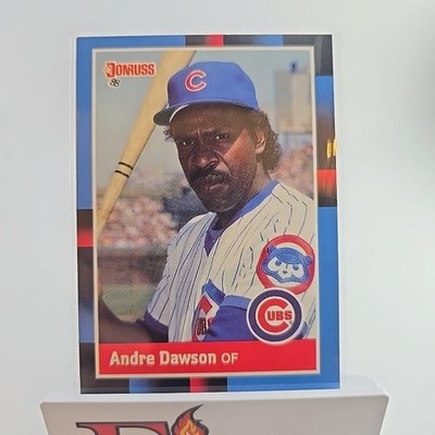 1988 Donruss - Andre Dawson #269 Last Line begins with 3-run Chicago Cubs 