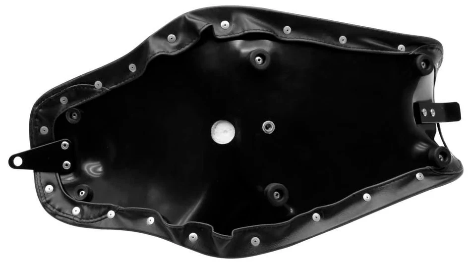 Asiento individual Roland Sands Design Bob Job - vinilo negro envejecido con diámetro perforado Foto 4 de 4