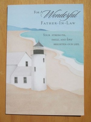 FOR FATHER-IN-LAW ''Your strength & love brighten our life'' FATHER'S DAY CARD