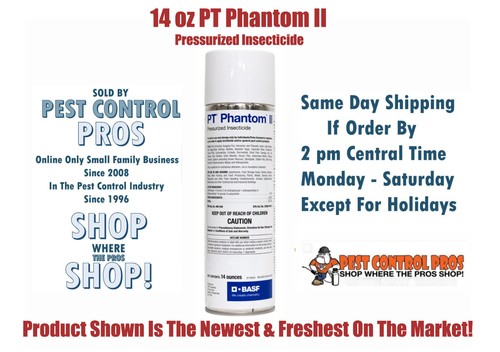 NEW 14 oz PT PHANTOM Pressurized Insecticide Insect Control Roach Bed Bugs Ants