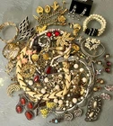 Vintage & Costume Jewelry Lot Sterlin Trifari Coro Weiss Swarovski Star Whiting+